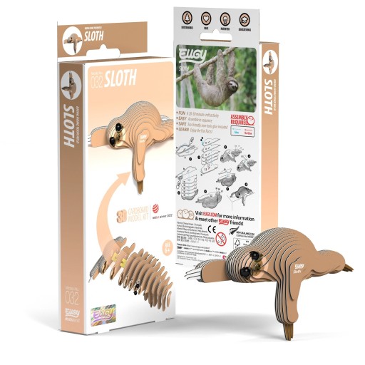 Пазл Sloth Eugy Eco 3D 23 детали. Эд
