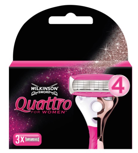 Картриджи для бритья Wilkinson Quattro for Women 3 шт.