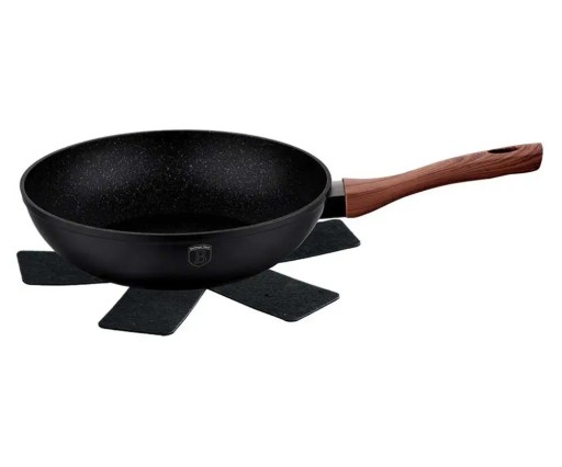 ГРАНИТНЫЙ ВОК 28СМ BERLINGER HAUS BH-1719 EBONY RO