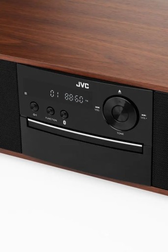 JVC RD-E761 CD-проигрыватель BT AUX USB CD-R ЖК-дисплей ДЕРЕВЯННЫЙ СТИЛЬНЫЙ