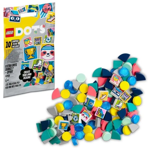 Klocki LEGO Dots 41958 Dodatki Sport seria 7