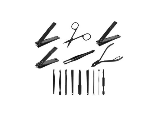 Комплект для ухода за ногтями Manicure Pedicure Toolbox 16 Элементы