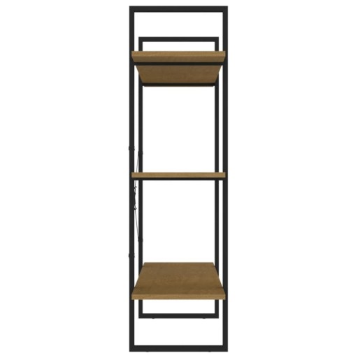 vidaXL 3-ярусный книжный стеллаж, 100x30x105 см, сосновое дерево