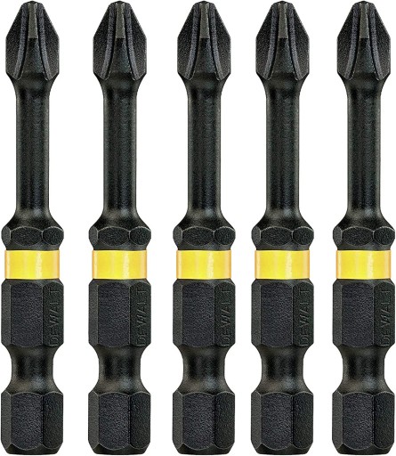 Биты DeWALT Ph2x50мм ударные 5шт TORSION ударные