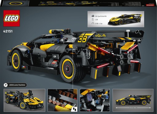 Гоночная машина Bugatti LEGO Technic