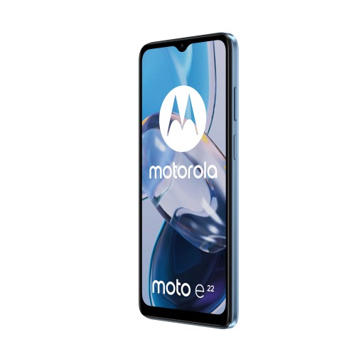 Смартфон Motorola Moto E22 4/64 ГБ, две SIM-карты, 4G, кристально-синий (PAVC0003PL)