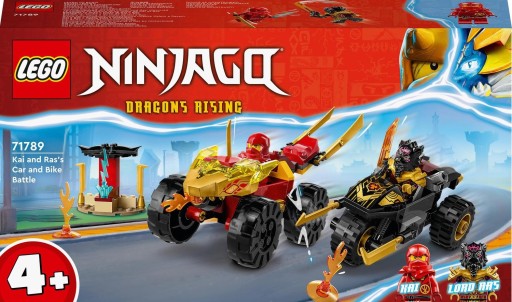 LEGO Ninjago 71789 Битва Кай и Рас на мотоциклах + подарочная сумка