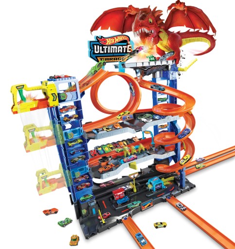 MATTEL Hot Wheels City Ultimate Garage Mega Garaż Smoka