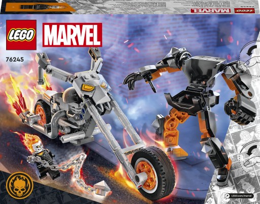 LEGO Marvel Призрачный гонщик — Механ и мотоцикл 76245