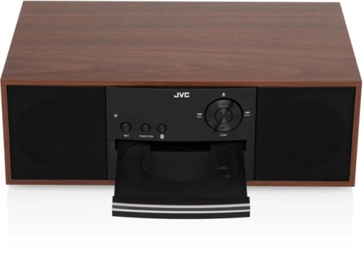 JVC RD-E761 CD-проигрыватель BT AUX USB CD-R ЖК-дисплей ДЕРЕВЯННЫЙ СТИЛЬНЫЙ