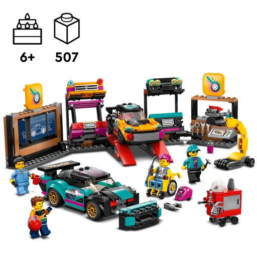 Мастерская по тюнингу автомобилей LEGO City 60389