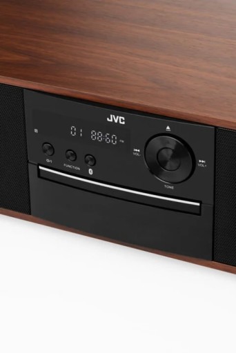 JVC RD-E761 CD-проигрыватель BT AUX USB CD-R ЖК-дисплей ДЕРЕВЯННЫЙ СТИЛЬНЫЙ