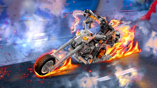 LEGO Marvel Призрачный гонщик — Механ и мотоцикл 76245
