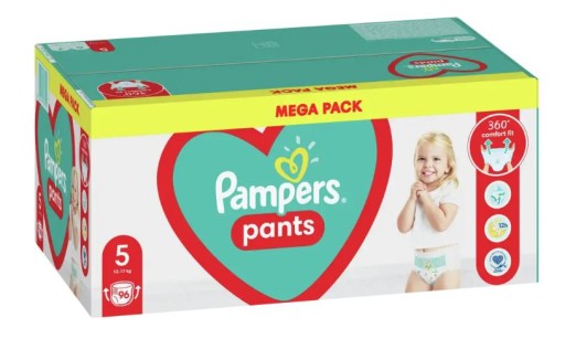 Подгузники PAMPERS MB размер 5, 12-17кг, 96 шт