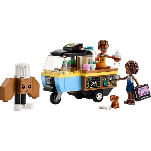 LEGO FRIENDS 42606 МОБИЛЬНОЕ КАФЕ, ЕДА, КОФЕЙНЫЙ ГРУЗОВИК, ФИГУРКА АЛИЯ ДЖУЛС