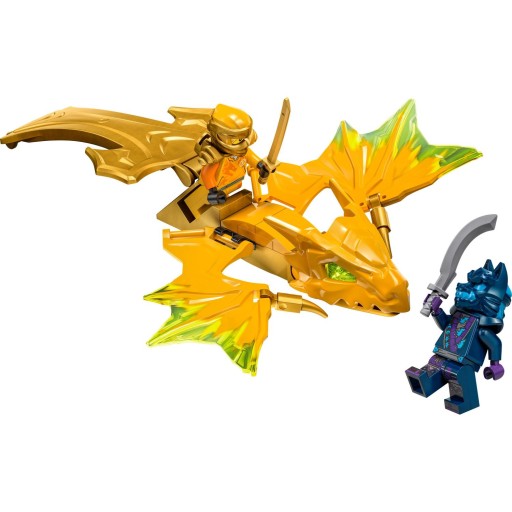 LEGO NINJAGO блокирует атаку появляющегося дракона Арины