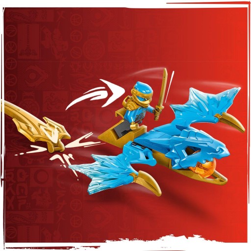 LEGO NINJAGO 71802 Набор кубиков из 26 предметов: Атака восходящего дракона Нии