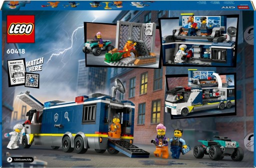 LEGO CITY (60418) ПОЛИЦЕЙСКИЙ ГРУЗОВИК С КРИМИНАЛЬНОЙ ЛАБОРАТОРИЕЙ