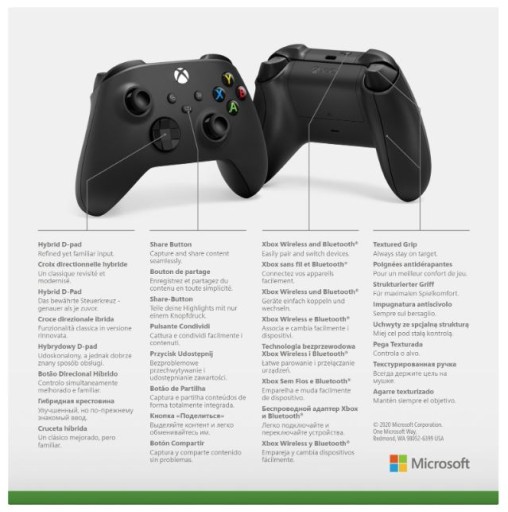 Розетка беспроводного контроллера Xbox Series X/S QAT-00009 черная ОПИСАНИЕ
