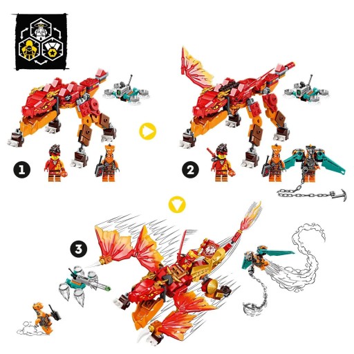 LEGO 71762 Ninjago - Огненный дракон Кайя ЭВО - Последний шанс EOL
