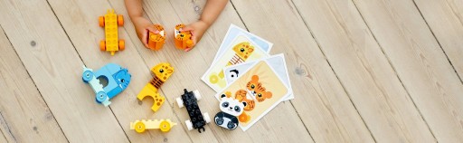 LEGO Duplo 10955 Поезд Животные Поезд Поезд Слон Лев Большие кирпичи 2+