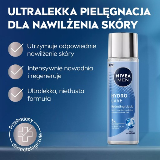 NIVEA MEN HYDROCARE Легкая увлажняющая эссенция для лица для мужчин 100 мл