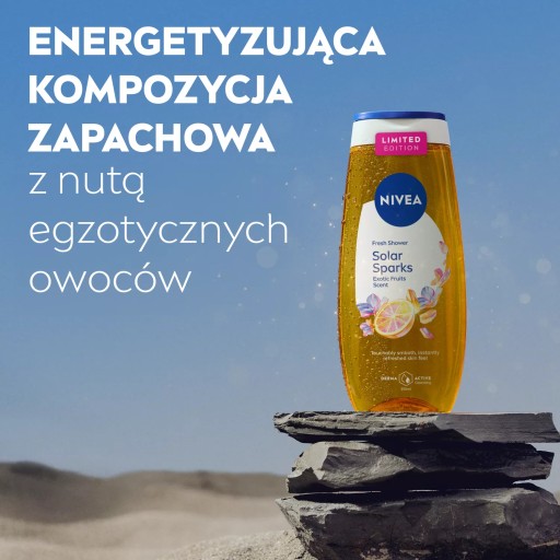 NIVEA SOLAR SPARKS Гель для душа для женщин Средство для умывания с фруктовым ароматом 250 мл