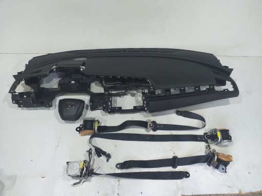 Honda civic x без колонка торпедо консоль подушка безопасности ремень безопасности оригинальный демонтаж , фото