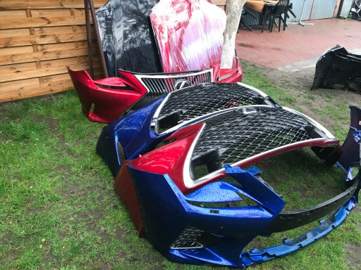 Lexu rc бампер переднее капот лед rcf f-sport , фото