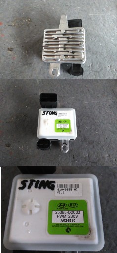 Kia stinger модуль вентилятора fan контроллер , фото