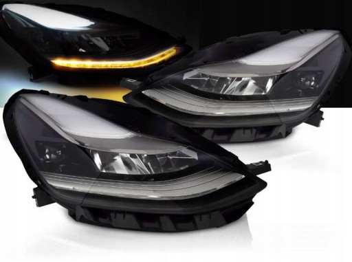 Фонари рефлекторы полный лед do tesla model 3 17-23 , фото