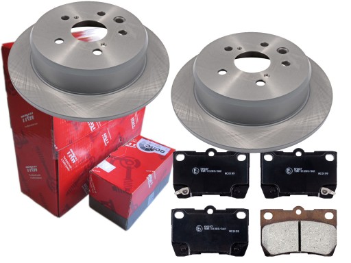 2× trw df6052 диск гальмівний гальмівні колодки задній kpl. gdb3399 , фото