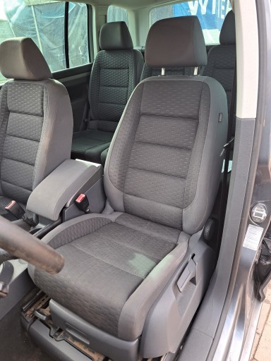 Сидіння ліве переднє керування z подушка безопасности vw touran i 2003-2010 європейське , фото