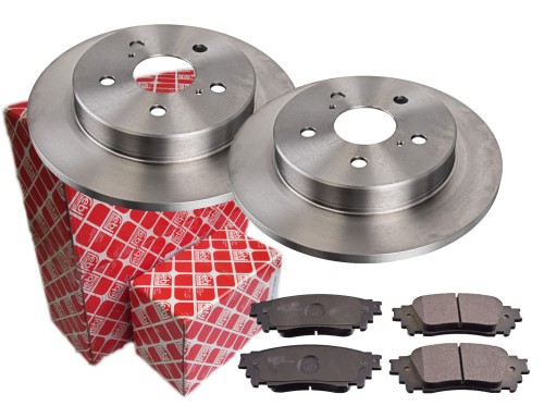 2× febi bilstein 108688 диск тормозной тормозные колодки bilstei 116414 , фото