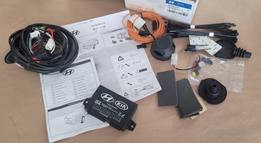 Модуль фаркопа вязка буксировка 7 pin оригинальный hyundai kon , фото