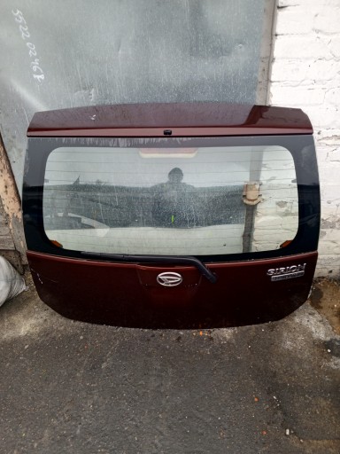 Daihatsu sirion ii 08r крышка багажника стекло задний комплектная , фото