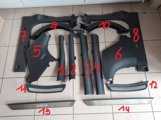 Hyundai genesis g70 2019r молдинг заглушка накладка порогов порога , фото