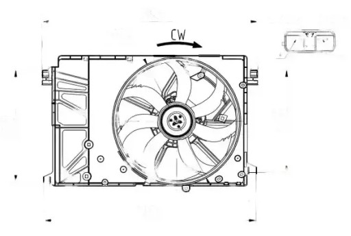 Nrf 47932 вентиляторы охлажденния мотора , фото