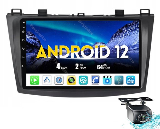 Радио навигация gps mazda 3 2010-2013 wifi bluetooth usb 2gb 64gb , фото