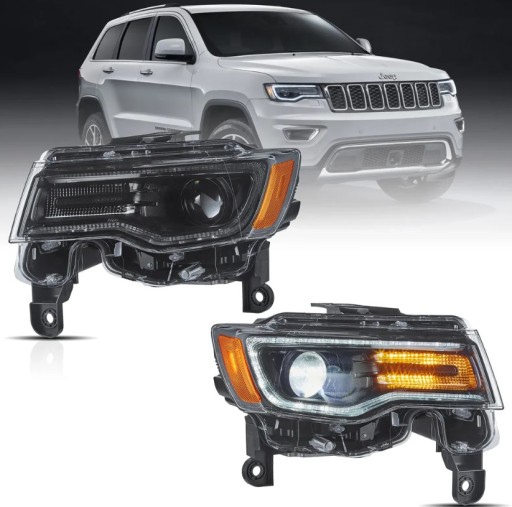 Фонарь фонари полный лед drl vland комплект jeep grand cheroke wk2 2014-2021 , фото