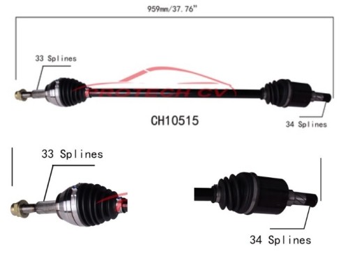Полуось приводной - передняя правая коробка руководство chevrolet hhr 2006-2011 , фото