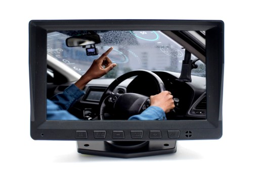 Монітор ahd lcd автомобільного 7-calowy rca 12v , фото