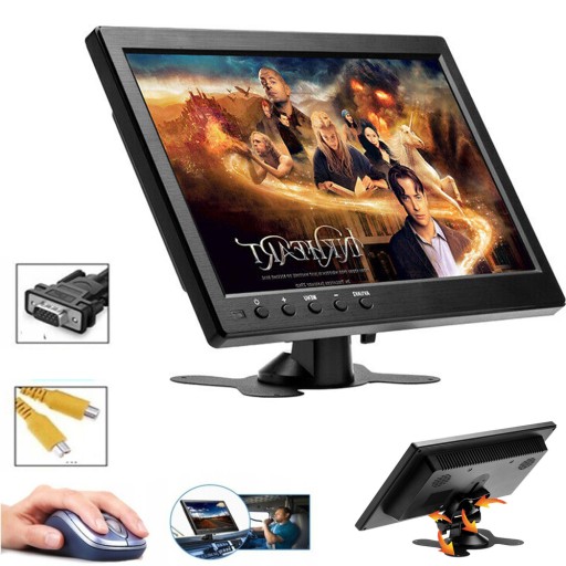 Монітор lcd 10 1 cala z hdmi vga av переносний , фото