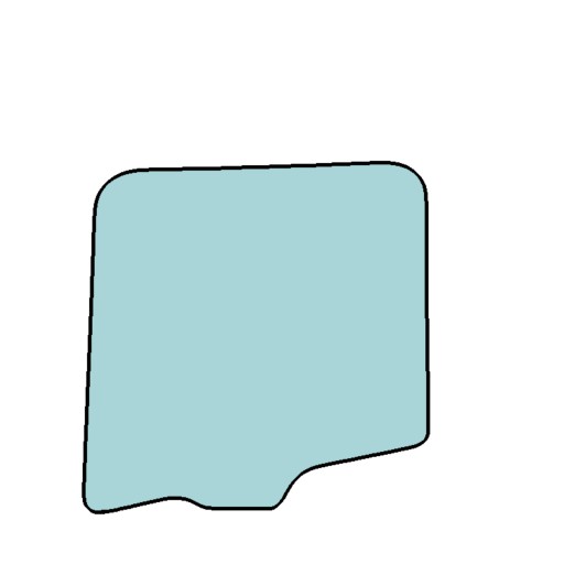 Боковое окно левое дверь опускные scania r/s 16- 0556 , фото