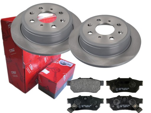 2× trw диск тормозной задний df2646 gdb499 набор тормозных колодки дисковые тормоза , фото