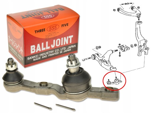 555 sb-a052r шрус крепления / направляющий , фото