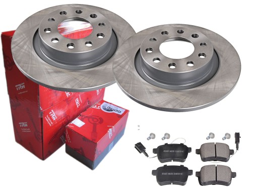 2× trw df8070 диск тормозной gdb1905 набор тормозных колодки дисковые тормоза , фото