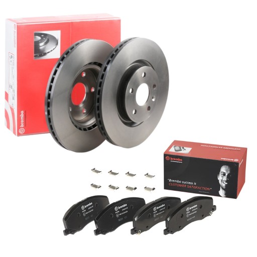 Brembo p 59 058 набор тормозных колодки дисковые тормоза 2× bre09.b358.11 диски тормозные 2szt. переднее l/p wy , фото