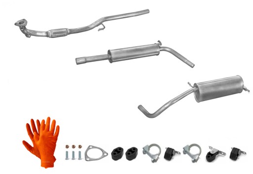 Vw polo 1.2 2001-2004 hatchback система выхлоп , фото