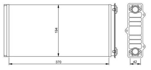 Обменник обогревателя обогреватель daf 95xf cf , фото